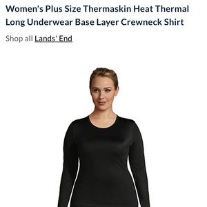 Women’s Thermal Underwear Crewneck Top 2X